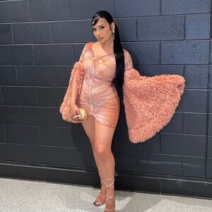 Rhinestone Amekana dress
